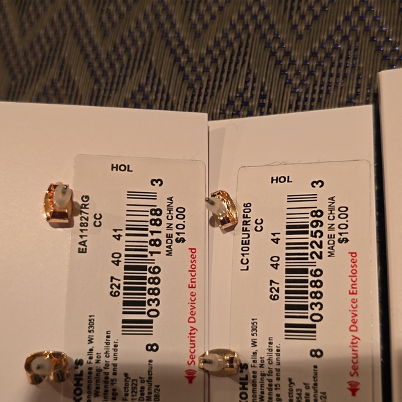 LC LAUREN CONRAD BRAND WOMEN'S HOLIDAY POST PIERCED EARRINGS BUNDLE OF 3 PAIR - Picture 12 of 12